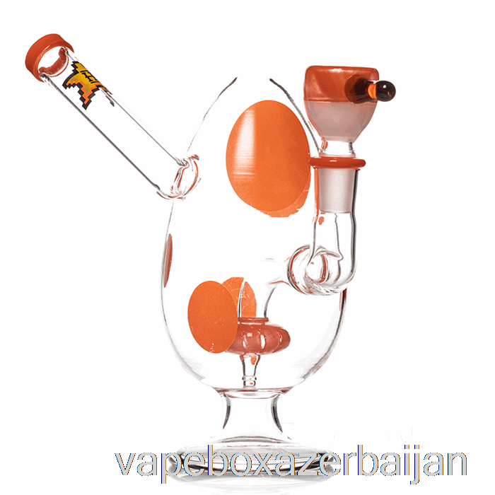 Vape Smoke HEMPER Spotted Egg Bong Orange